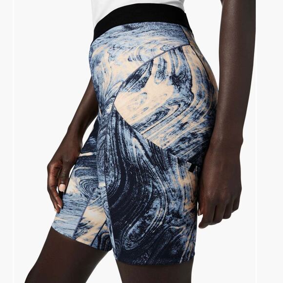 Lululemon Esker Shorts Lava Print Blue Denim Multi Lululemon Lab - Picture 1 of 11